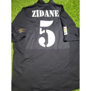 Zidane Real Madrid DEBUT CENTENARY SEASON 2001 2002 Away Soccer Jersey Shirt L